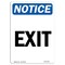 Signmission OSHA Notice Sign, Exit, 7in X 5in Decal, 5"W, 7" L, Portrait, Exit Sign OS-NS-D-57-V-12249 - alternate 1